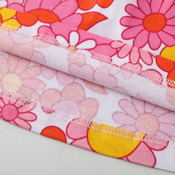 Floral Girls Short Sleeve Collar Dress - Picture 3 of 4